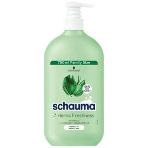 7 Gyógynövényes Sampon Normál és Zsíros Hajra - Schwarzkopf Schauma 7 Herbs Shampoo for Normal to Greasy Hair, 750 ml kép