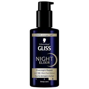 Javító Szérum Sérült és Száraz Hajra – Schwafzkopf Gliss Night Elixir Overnight Repair, Deep Care, 100 ml kép