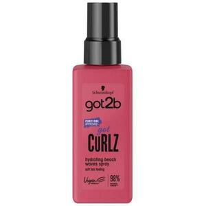 Hidratáló Spray Hajfürtökhöz - Schwarzkopf Got2b Got Curlz Hydrating Beach Waves Spray Soft Hair Feeling, 150 ml kép