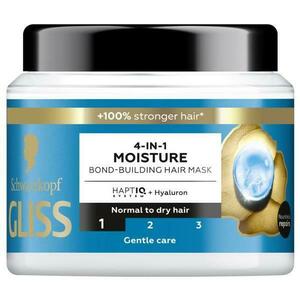 4 az 1-ben Hidratáló Maszk Normál és Száraz Hajra - Schwarzkopf Gliss 4-in-1 Moisture Bond-Building Hair Mask, Gentle Care, 400 ml kép