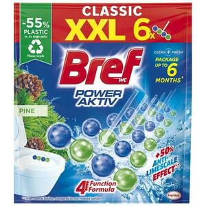 WC-frissítő fenyő illattal - Bref Wc Power Aktiv Pine, 6 x 50 g kép