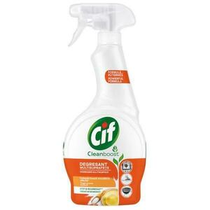 Többfelületű Zsíroldó Spray – Cif Cleanboost Ecet és Bikarbonát, 500 ml kép