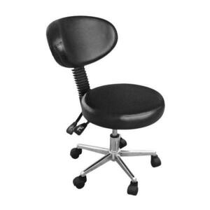 Szék Háttámlával és Kerekekkel Szépségszalonokhoz CH-810B(T) - Beautyfor Master Chair, Fekete, 1 db. kép