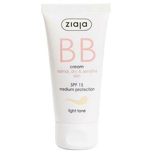 BB krém normál, száraz és érzékeny bőrre - Ziaja BB Cream Normal, Dry & Sensitive Skin, SPF 15, árnyalata Light, 50 ml kép