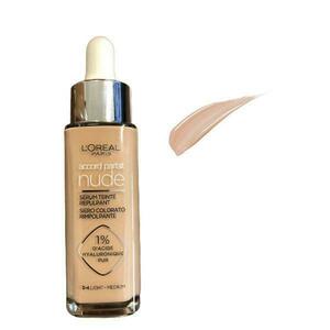 Pigmentekkel és hialuronsavval átitatott, sűrűsítő szérum - L'Oreal Paris Accord Parfait Nude Siero Colorado Rimpolpante 1% D'Acide Hyaluronico Pur, 3-4 Light-Medium, 30 ml kép