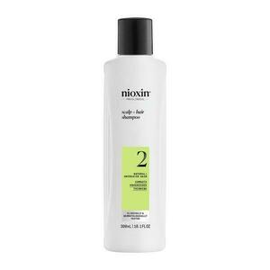 Professzionális Erősítő Sampon Töredezés Ellen az Előrehaladott Ritkulás Által Érintett Természetes Hajra - Nioxin System 2 Scalp + Hair Shampoo, 300 ml kép