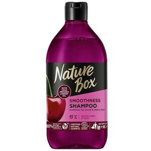 Simitó Sampon Lázadó Hajra - Nature Box Smoothness Shampoo with Cold Pressed Cherry Oil, 385 ml kép