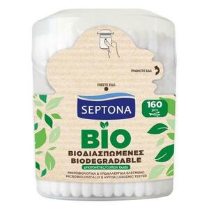 Biológiailag lebomló pamut fülpálcikák – Septona 100% Biodegradable 100% Cotton, 160 db. kép