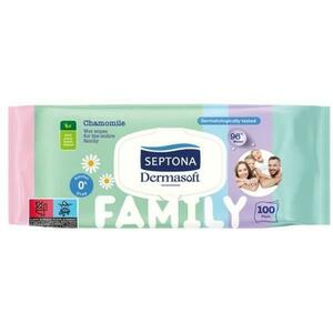 Családi Nedves Törlőkendők - Septona Dermasoft Family Camomile, 100 db. kép