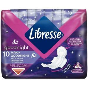 Szárnyas Éjszakai Egészségügyi Betét - Libresse Goodnight Maxi+ with Wings, 10 db. kép