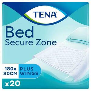 Szárnyas Nedvszívó Alátétek - Tena Bed Secure Zone Plus Wings 180x80 cm, 20 db. kép