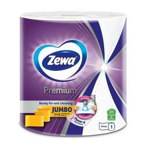 Konyhai Papírtörlő, 3 Rétegű - Zewa Premium Jumbo White, 1 tekercs kép