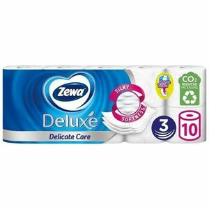 Gyengéd Toalettpapír, 3 Rétegű - Zewa Deluxe Delicate Care, 10 tekercs kép