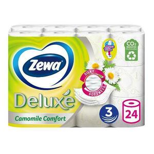 Toalettpapír Kamilla Illattal, 3 Rétegű - Zewa Deluxe Camomile Comfort, 24 tekercs kép