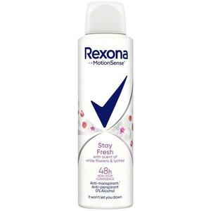 Izzadásgátló Dezodor Spray Virágos és Licsi Illattal, Nőknek - Rexona MotionSense Stay Fresh with Scent of White Flowers & Lychee 48h, 150ml kép