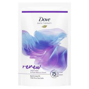 Fürdősó - Dove Bath Therapy Renew Wild Violet&Pink Hibiscus Scent Bath Salts, 400 g kép