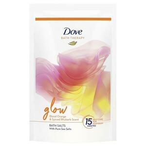 Fürdősó - Dove Bath Therapy Glow Blood Orange&Spiced Rhubarb Scent Bath Salts, 400 g kép