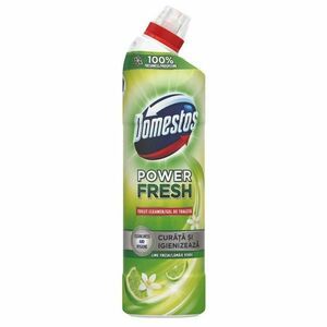 WC fertőtlenítő gél zöld lime/citrom illattal - Domestos Power Fresh Toilet Cleaner Lime Fresh, 700 ml kép