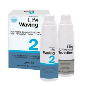 Dauer Készlet Kit 2 - Farmavita Life Waving 2 for Stressed or Heavily Treated Hair, 2 x 110 ml kép