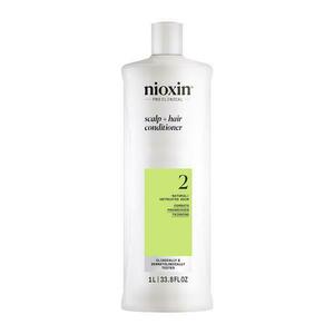 Professzionális erősítő balzsam az előrehaladott ritkulás által érintett természetes haj töredezése ellen – Nioxin System 2 Scalp + Hair Conditioner, 1000 ml kép