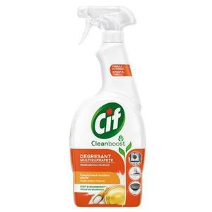 Többfelületű Zsíroldó Spray – Cif Cleanboost Ecet és Bikabornát, 750 ml kép