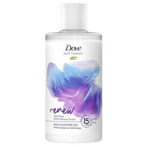 Tusfürfő és Fürdőgél - Dove Bath Therapy Renew Wild Violet&Pink Hibiscus Scent Bath&Shower Gel, 400 ml kép