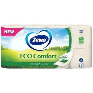 3 rétegű toalettpapír – Zewa ECO Comfort, 8 tekercs kép