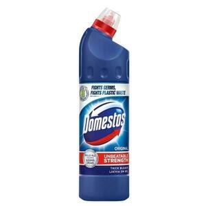 WC-Fertőtlenítő - Domestos Thick Bleach Original Blue, 750 ml kép