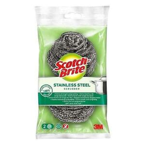 Edény drótszivacs – 3M Scotch-Brite Stainless Steel Scrubber, 2 db. kép