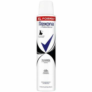 Dezodor izzadásgátló spray nőknek, Invisible - Rexona MotionSense Invisible Black&White 48h, 200 ml kép