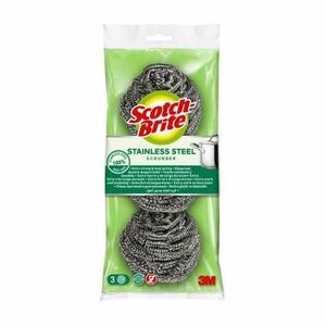 Drótszivacs edényekhez – 3M Scotch-Brite Stainless Steel Scrubber, 3 db. kép