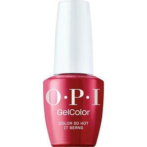 Félpermanens Vegán és Hemamentes Körömlakk - OPI Gel Color, árnyalata Color So Hot it Berns, 15 ml kép