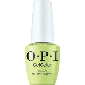 Félpermanens Vegán és Hemamentes Körömlakk - OPI Gel Color, árnyalata Summer Monday-Fridays, 15 ml kép