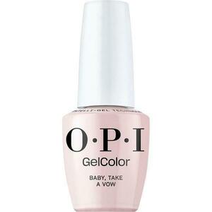 Félpermanens Vegán és Hemamentes Körömlakk - OPI Gel Color, árnyalata Baby, Take a Vow, 15 ml kép