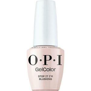 Félpermanens Vegán és Hemamentes Körömlakk - OPI Gel Color, árnyalata Stop It I'm Blushing, 15 ml kép