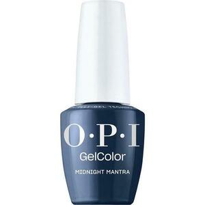 Félpermanens Vegán és Hemamentes Körömlakk - OPI Gel Color, árnyalata Midnight Mantra, 15 ml kép