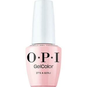 Félpermanens Vegán és Hemamentes Körömlakk - OPI Gel Color, árnyalata It's a Girl!, 15 ml kép