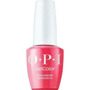 Félpermanens Vegán és Hemamentes Körömlakk - OPI Gel Color, árnyalata Strawberry Margarita, 15 ml kép