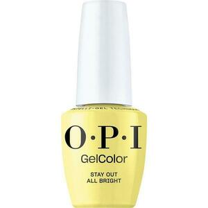 Félpermanens Vegán és Hemamentes Körömlakk - OPI Gel Color, árnyalata Stay Out All Bright, 15 ml kép