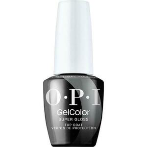 Top Coat Fedőlakk Félpermanens Vegán és Hemamentes Körömlakkhoz - OPI Gel Color Super Gloss Top Coat, 15 ml kép