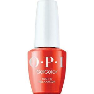 Félpermanens Vegán és Hemamentes Körömlakk - OPI Gel Color, árnyalata Rust & Relaxation, 15 ml kép