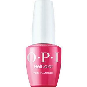 Félpermanens Vegán és Hemamentes Körömlakk - OPI Gel Color árnyalata Pink Flamenco, 15 ml kép