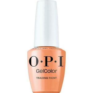 Félpermanens Vegán és Hemamentes Körömlakk - OPI Gel Color árnyalata Trading Paint, 15 ml kép