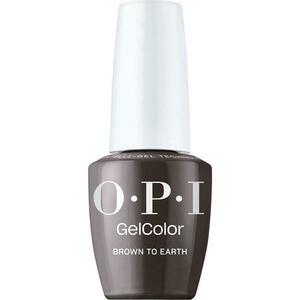 Félpermanens Vegán és Hemamentes Körömlakk - OPI Gel Color, árnyalata Brown to Earth, 15 ml kép