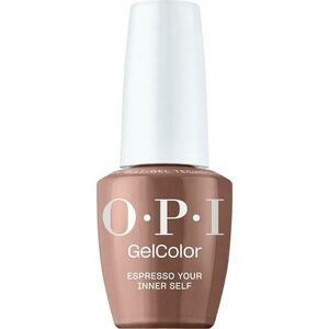 Félpermanens Vegán és Hemamentes Körömlakk - OPI Gel Color, árnyalata Espresso Your Inner Self, 15 ml kép