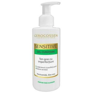 Tisztító Gél Zsíros, Bőrhibás Bőrre - Gerocossen Sensitive Niacinamiddal és Aloe Verával, 200 ml kép