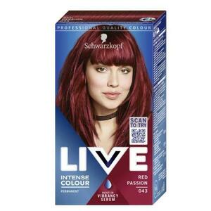 Tartós Hajfesték - Schwarzkopf Live Intense Colour Permanent Built-in Vibrancy Serum, árnyalata 043 Red Passion kép