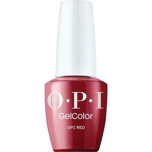 Félpermanens Vegán és Hemamentes Körömlakk - OPI Gel Color, árnyalata OPI Red, 15 ml kép