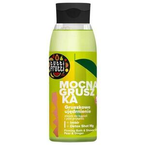 Tápláló fürdő- és tusfürdőolaj körtével és gyömbérrel – Tutti Frutti Firming Bath & Shower Oil, Farmona, 400 ml kép