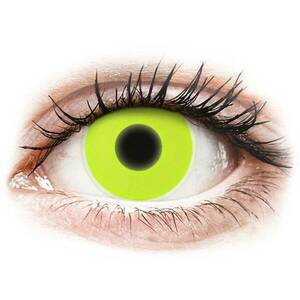 Maxvue Vision ColourVUE Crazy Glow Yellow - dioptria nélkül (2 db lencse) kép